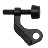 Designers Impressions® Matte Black Heavy Duty Door Guard Hinge Pin Adjustable Door Stop : 8088