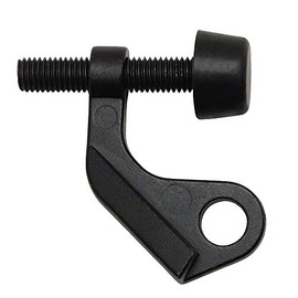 Designers Impressions® Matte Black Heavy Duty Door Guard Hinge Pin Adjustable Door Stop : 8088