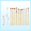 Jessup Makeup Brushes 15pcs Eye Brush Set for Eyeshadow, Eyeliner