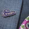 WEDFEST Bride & Groom Pin Badges, Wedding Day, Hen Party,