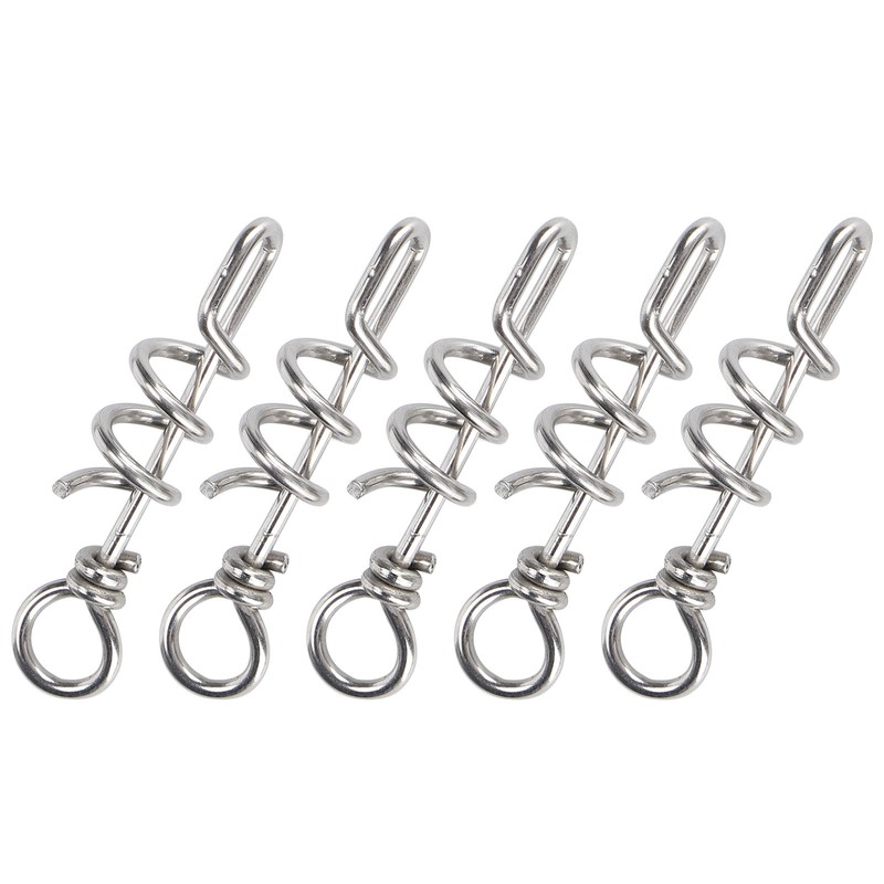 5 Pcs Bird Parrots Foot Ring Buckle Stainless Steel Foot
