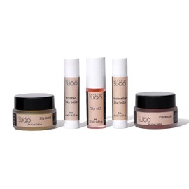 House of Eliqo 5-Piece Lip Care Kit - Berry Flavoured Exfoliating Scrub, Unscented & Tinted Lip Balms, Overnight Lip Mask, & Lip Oil - Hydrating & Nourishing for Soft, Smooth, Plump Lips