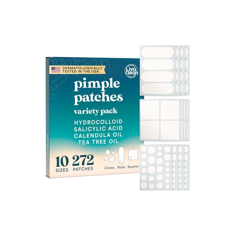 LivaClean 272 Parches para Acne Set - Pimple Patch Día
