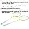 2 Player Badminton Racquets Set Lightweight Carbon Composite Double Rackets