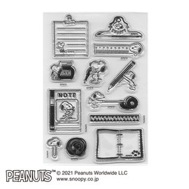 Kodomo no Kao 2209-002 Snoopy Clear Stamp Sheet Stationery Lot