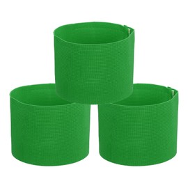 PATIKIL Soccer Captain Armband, 3 Pcs Captain Arm Bands for Soccer Elastic Captain Arm Band Sports Captain Armbands for Youth Adult Football Team Training Grass Green
