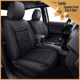 LAONNVIR Car 5 Seat Covers Set Cushion Protector Pad For Toyota Tacoma Crew Cab 2024-2026