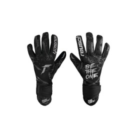 Reusch Pure Contact Infinity Goalkeeper Gloves with Very Good Grip and Inseam Cut, 9, Black