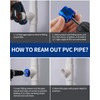 DAYDOOR 1-1/2'' PVC Pipe Reamer, 1-1/2-Inch Fitting Saver Tool with