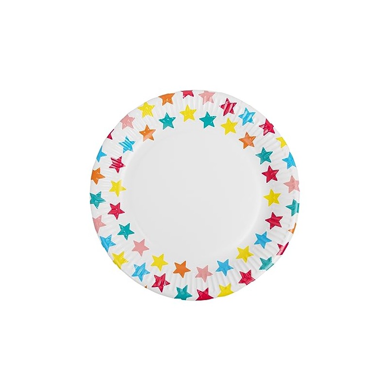 Talking Tables Disposable Colourful Birthday Paper Plates Suitable for Kids
