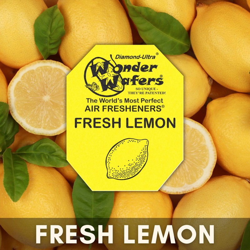 Wonder Wafers 75 count Air Fresheners Individually Wrapped, Fresh Lemon