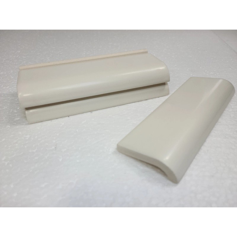 Daltile Light Bone Biscuit Ceramic Tile Mud Cap Backsplash Subway