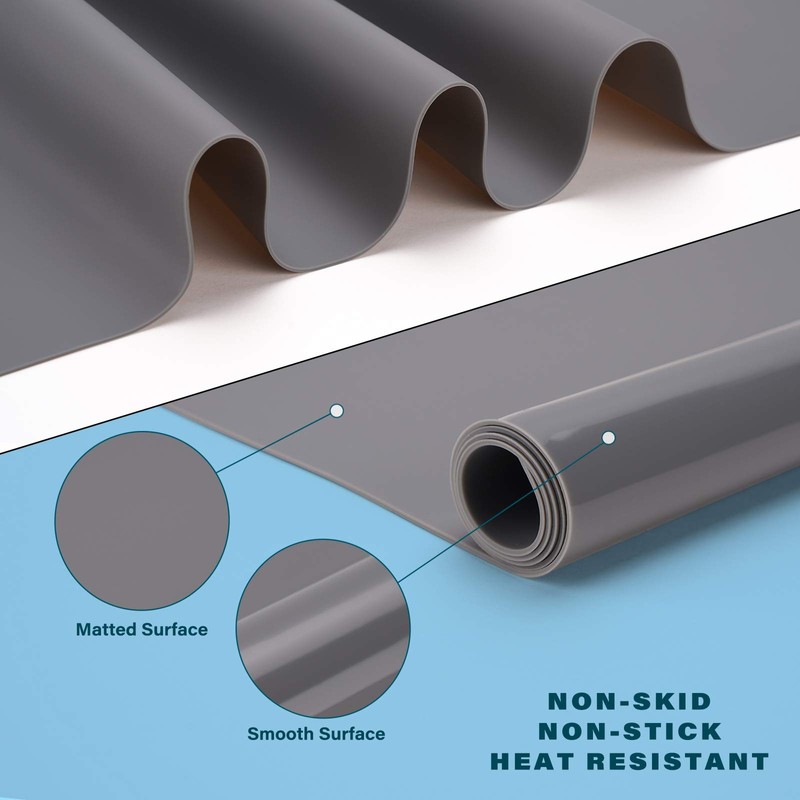 Gartful Silicone Craft Sheet Dark Gray 27.6" x 19.7" -