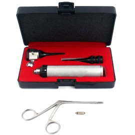 AAPROTOOLS New LED Veterinary Otoscope KIT + 1 Alligator FORCEP + 1 Bulb A+ Quality