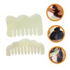 WOONEKY Jade Comb Scalp Massager Set 2pcs Massage Tools Face