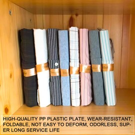 10Pcs Clothes Folding Board for T-Shirts Jeans Shirts Sweaters Jumpers Closets Drawers Organizers DressBook (S)