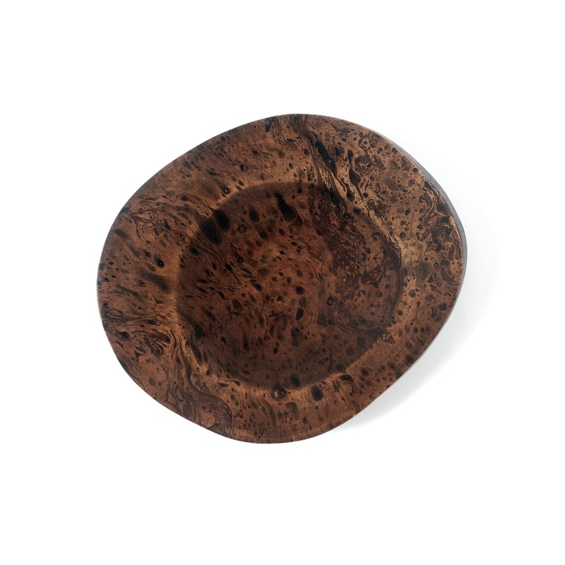 Lipper International 1210 Acacia Burl Finish Serving Board with Feet
