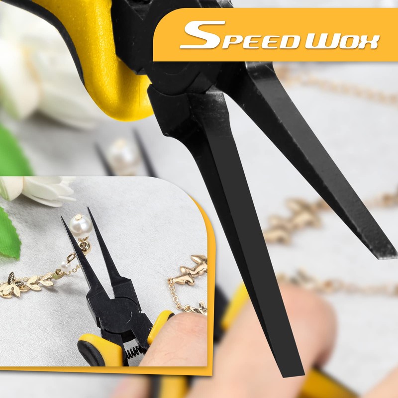 SPEEDWOX Thin Flat Nose Pliers 5.5 Inch Thin Flat Needle
