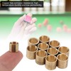 10pcs/Set Brass Cue Tip Snooker Billiard Cue Copper Ferrules Repair