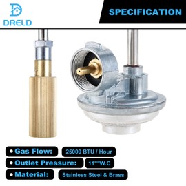 DRELD Roadtrip Grill C001 Gas Propane Adapter Regulator Replacement for Coleman Gas Grill, Compatible for Coleman Roadtrip Le Lx LXX LXE Grills 9942A5251, 5010000743, 9949 Series