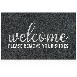 AAZZKANG Large Welcome Mats for Front Door Outdoor Non Slip Shoes Doormat Large 90x60cm Quickly Trap Dirt Easy to Clean Door Mat Indoor Entry Mat