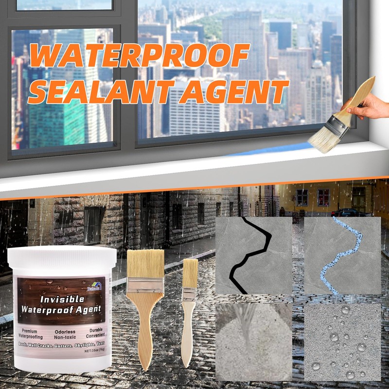 BABADA Transparent Waterproof Coating, 35oz Invisible Waterproof Agent Indoor &
