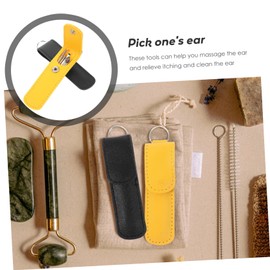 Beaupretty Practical Metal Ear Wax Picker Set 4 Sets of Ear Cleaning Tools Gentle on Ears Non-Slip Grip Compact Design Portable Earwax Removal Kit for Home Use