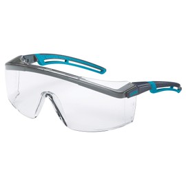 Uvex Safety Glasses Frame Glasses 9164 Astrospec 2.0 – Anthracite/Blue Lenses: Clear – 2 4