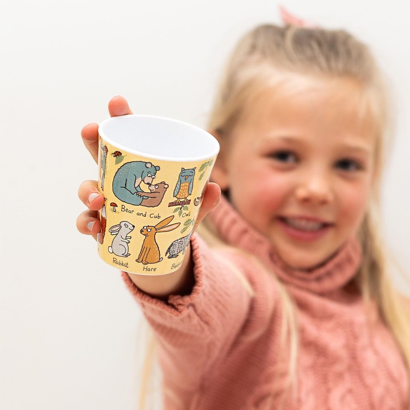 Tyrrell Katz Kids Woodland Theme Printed Beaker - Dishwasher Safe