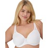 Wonderbra Womens Plus Support Underwire Full Coverage Bra, White, 38DD