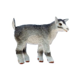 Miniblings Goat Brooch Animal Steikling Zoo Farm Grey – Handmade Fashion Jewellery I Lapel Pin Button Pins, Plastic, metal
