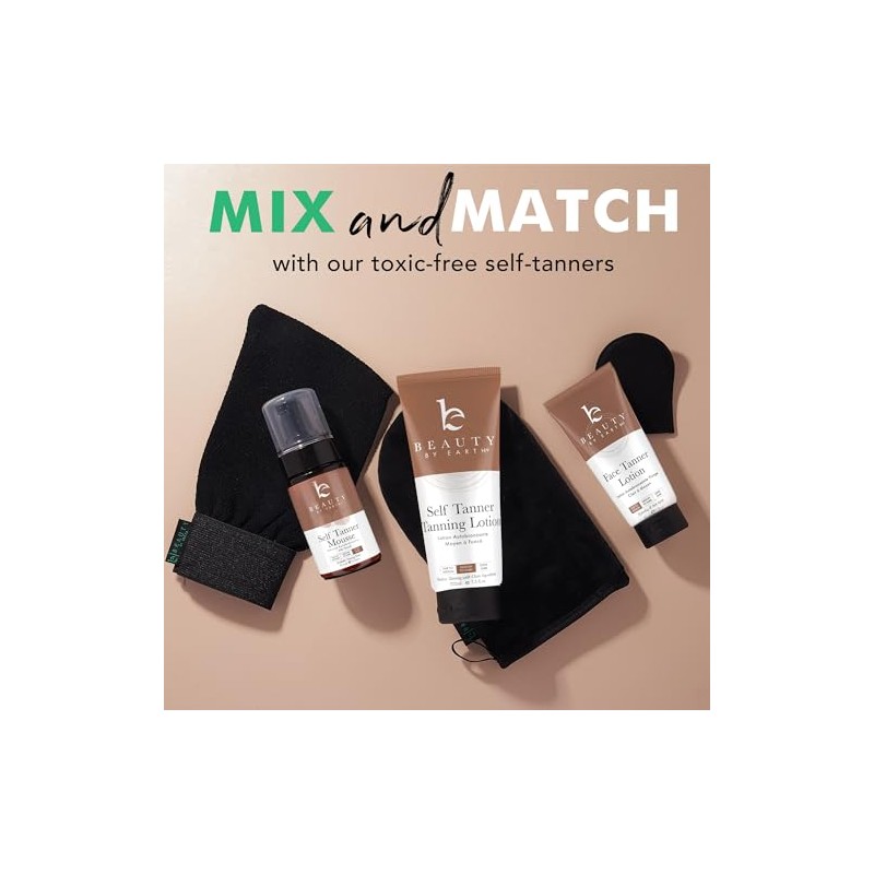 Self Tanning Mitt - Professional Bundle Kit Includes Exfoliating &