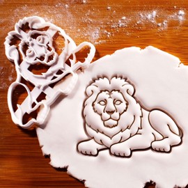 BAKERLOGY Lion Body Cookie Cutter - Detailed Cookie Cutter Design for Baking and Crafting, Ideal for Fondant, Dough, Clay