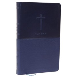 NKJV, Value Thinline Bible, Blue Leathersoft, Red Letter, Comfort Print: Holy Bible, New King James Version