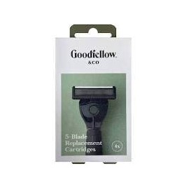 Goodfellow and Co 5-Blade Replacement Cartridges w/Trimmer Blade (4 Pack)