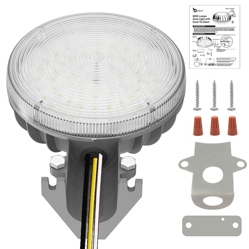 Owleye 6000LM Dusk to Dawn Outdoor Lighting LED Barn Light