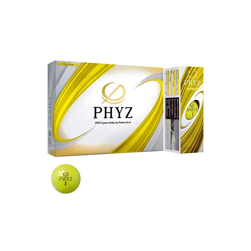 Bridgestone Golf Balls 19PHYZ Yellow, 12 Balls