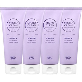Happy Bath Micro Micellar Deep Cleansing Foam, 150g, 4 packs / 해피바스 마이크로미셀라 딥 클렌징 폼, 150g, 4개