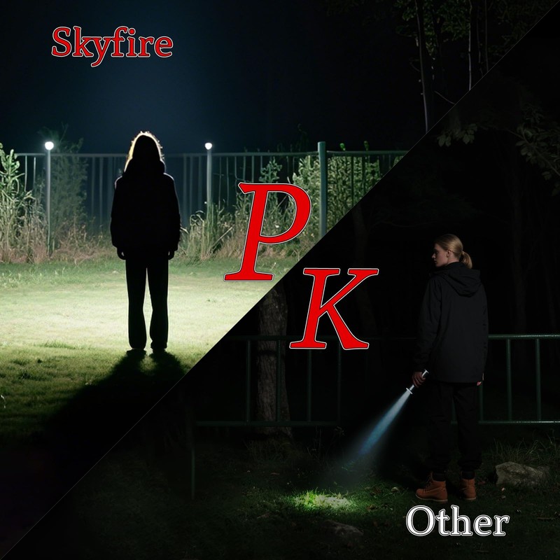 SKYFIRE Rechargeable Flashlights High Lumens,5000mAh Super Bright Flashlight Waterproof Powerful