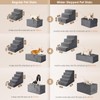 EHEYCIGA Dog Stairs for High Bed 25" H, 5-Step Extra