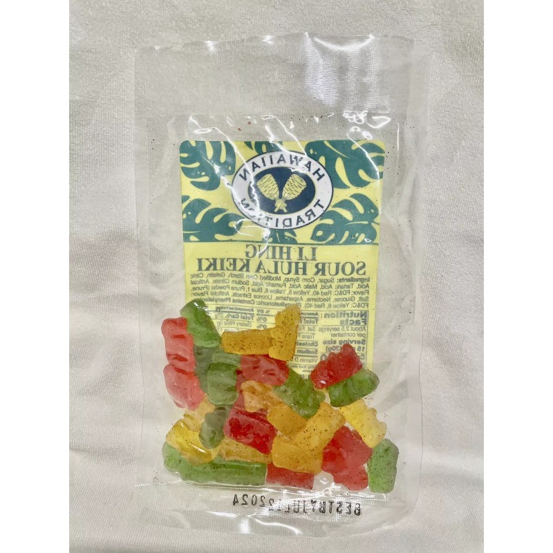 Hawaiian Tradition Li Hing Mui Gummy Bears New 2.5oz Bag