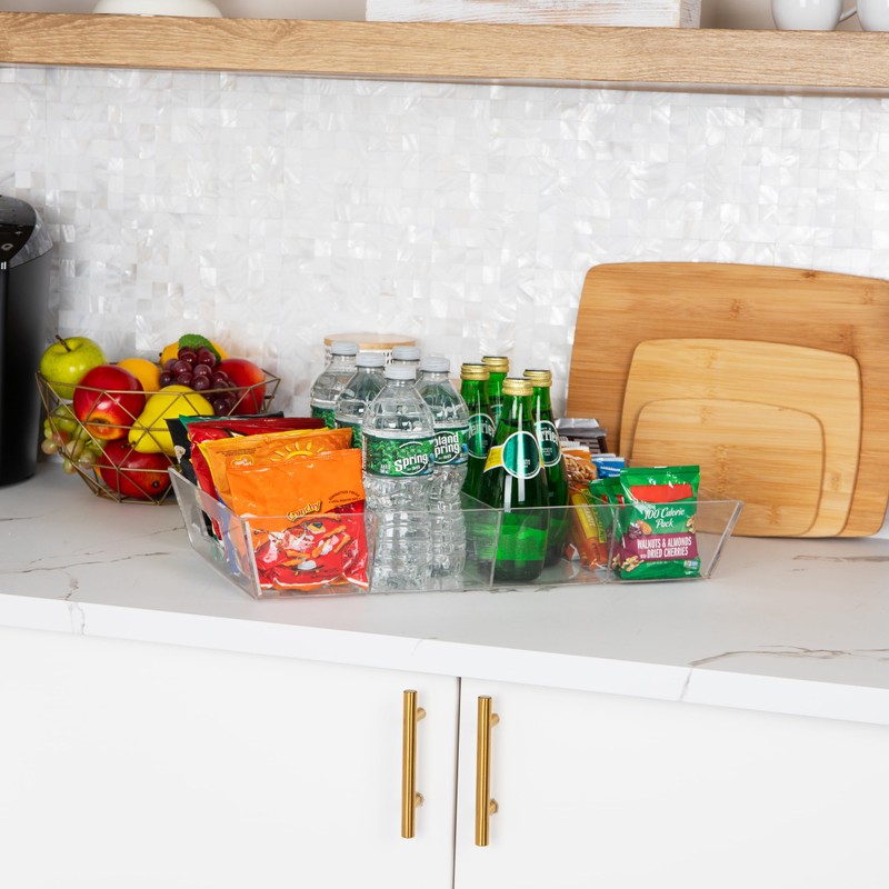Mind Reader Snack Tray, Countertop Organizer, Snack Tray, Pantry, Breakroom,