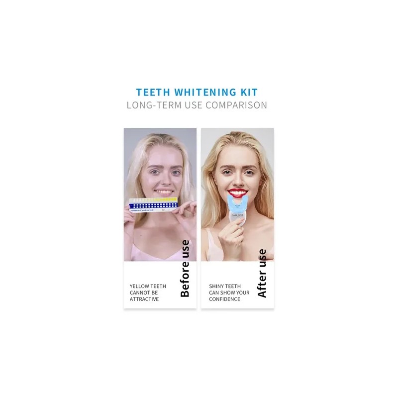 Kit Blanqueamiento Dental Smilekit Lampara Led Dientes Black
