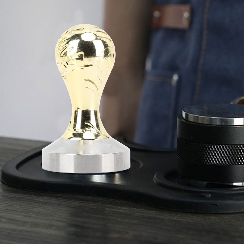 Coffee Tamper 58mm Handle Stainless Steel Ergonomic Coffee Press Tamper