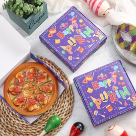 Kolldenn 12 Pcs Purim Hamentaschen Cookies Gift Boxes Shortbread Cookies Basket Happy Purim Boxes for Mom, Dad and Friends Jewish Party Decorations