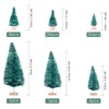MELLIEX 60 PCS Miniature Artificial Christmas Tree Tabletop Snow Frosted