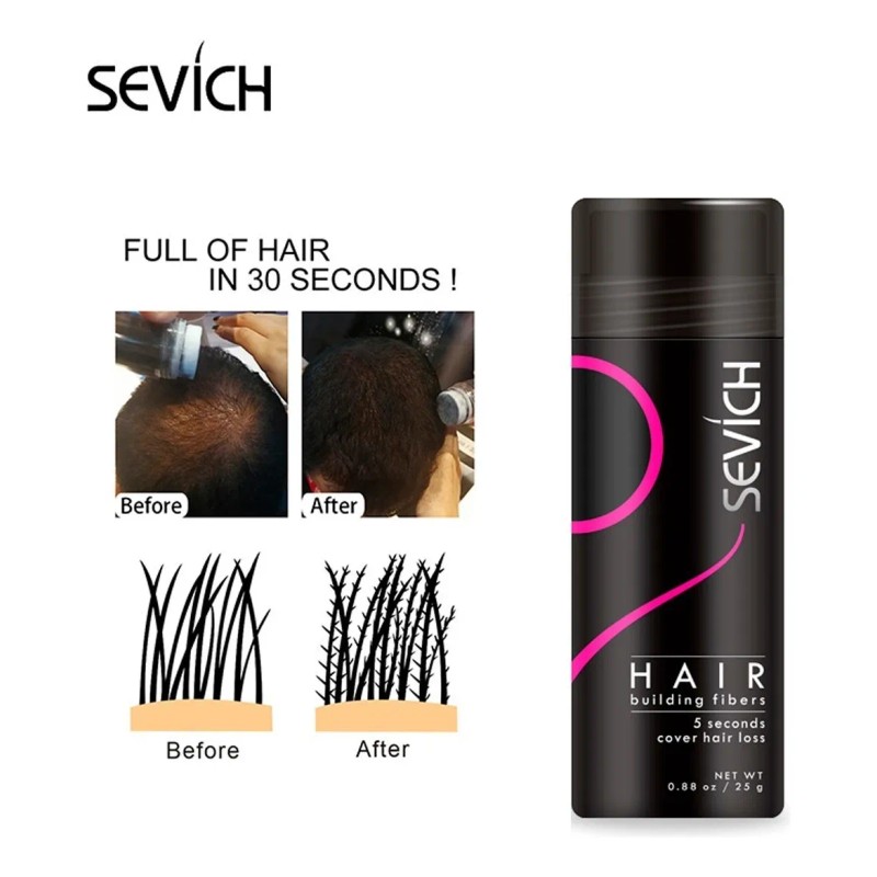 Mokasi Sevich 25gr. Bote Fibras Capilares Calvicie Cabello