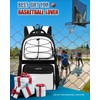 LOINTET Basketball Bag Backpack with Ball Holder Shoes Compartment, Large