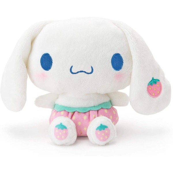 Kawaii Cinnamoroll Plush Doll 8", kuruomi My Melo Anime Plush Figure Toy, Strawberry Stuffed Animal Pillow, Perfect Cartoon Theme Party Favor for Girls Children Fans, Valentine's Day Easter Gifts