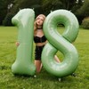 40 Inch Giant Olive Green Foil Number 8th 18th 28th